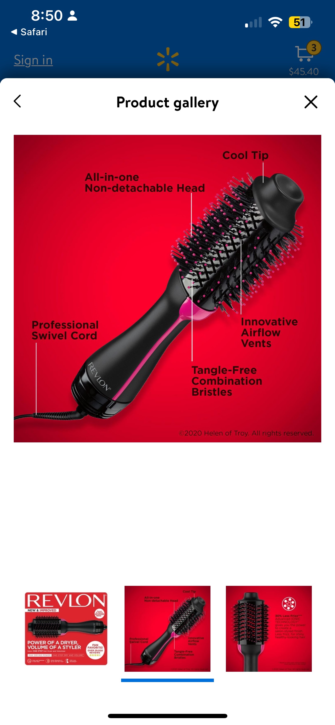 Revlon salon one step hair dryer - photo 2