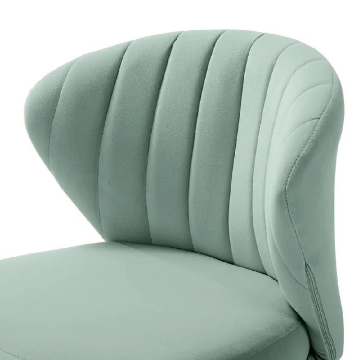 4 sage velvet chairs - photo 4