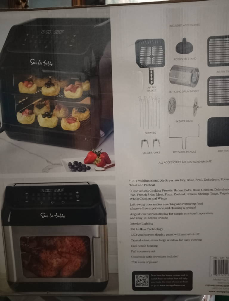 BNWB 12.3L air fryer oven 13quart image indicator(2)