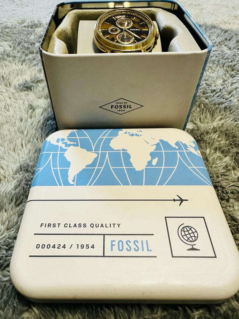 #SellingSpree Fossil Chelsey Brown dial Gold Tone women’s watch - photo 3