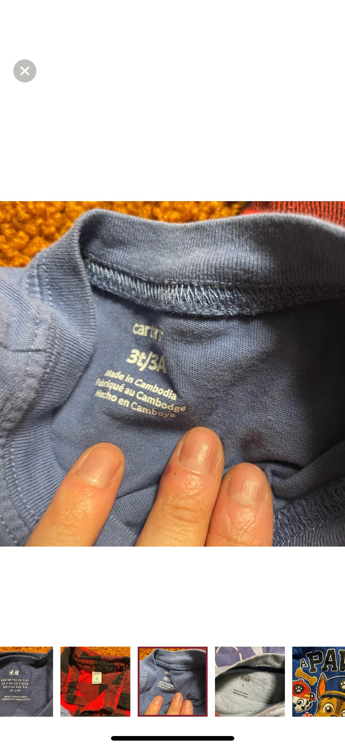 Bundle of 6 Boys Shirts Size 3T image indicator(6)