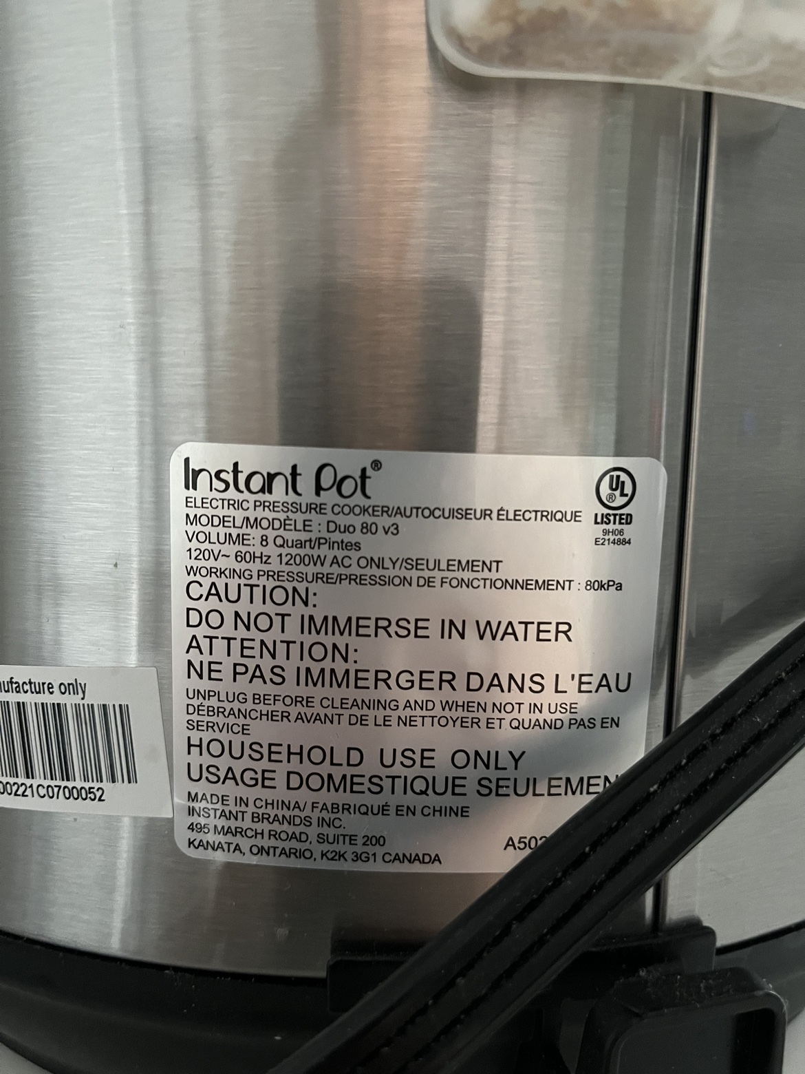 Instant pot quick cooker - photo 5