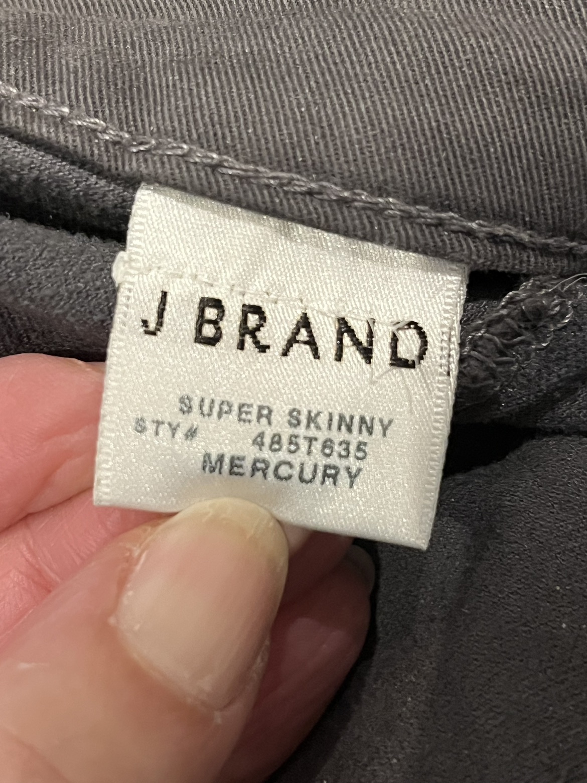 J Brand size 27 skinny mercury velvet Jean image indicator(8)