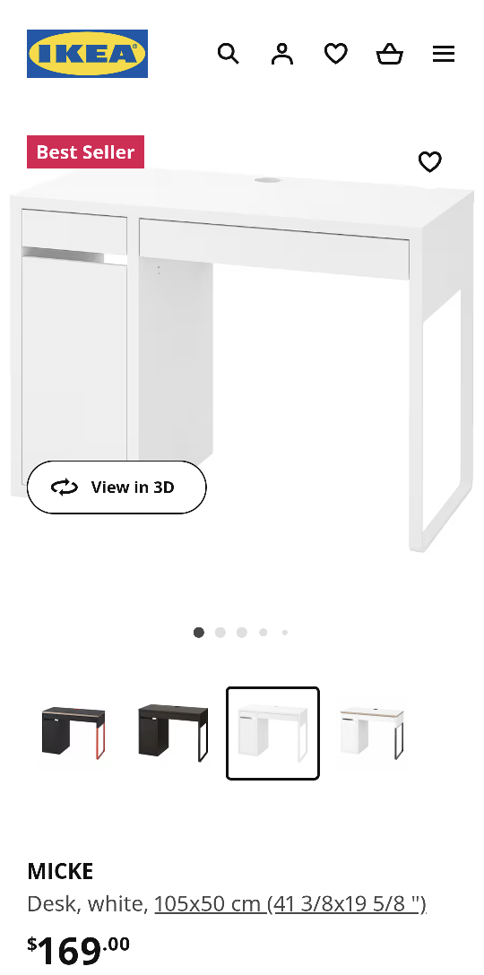 IKEA MICKE DESK