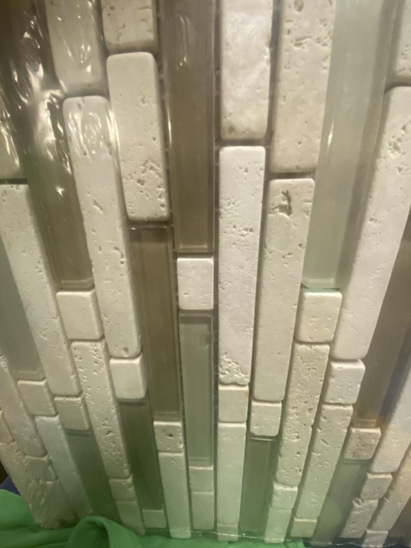 #freecycle Modular Stone and Glass Backsplash Tiles (4) - photo 2