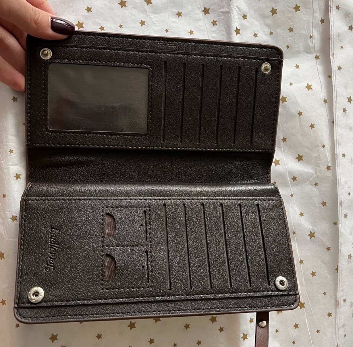 Genuine leather unisex wallet