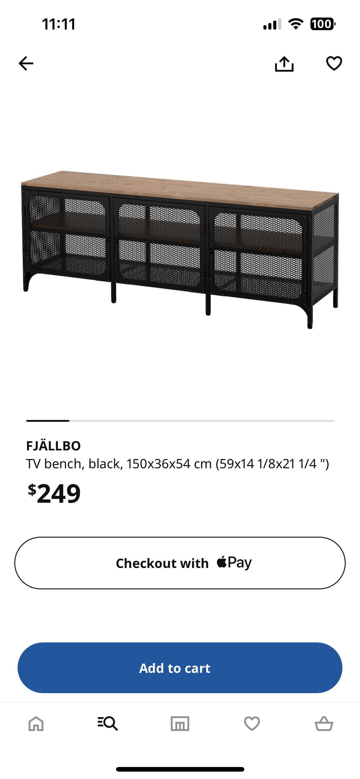 FJÄLLBO TV bench - photo 4