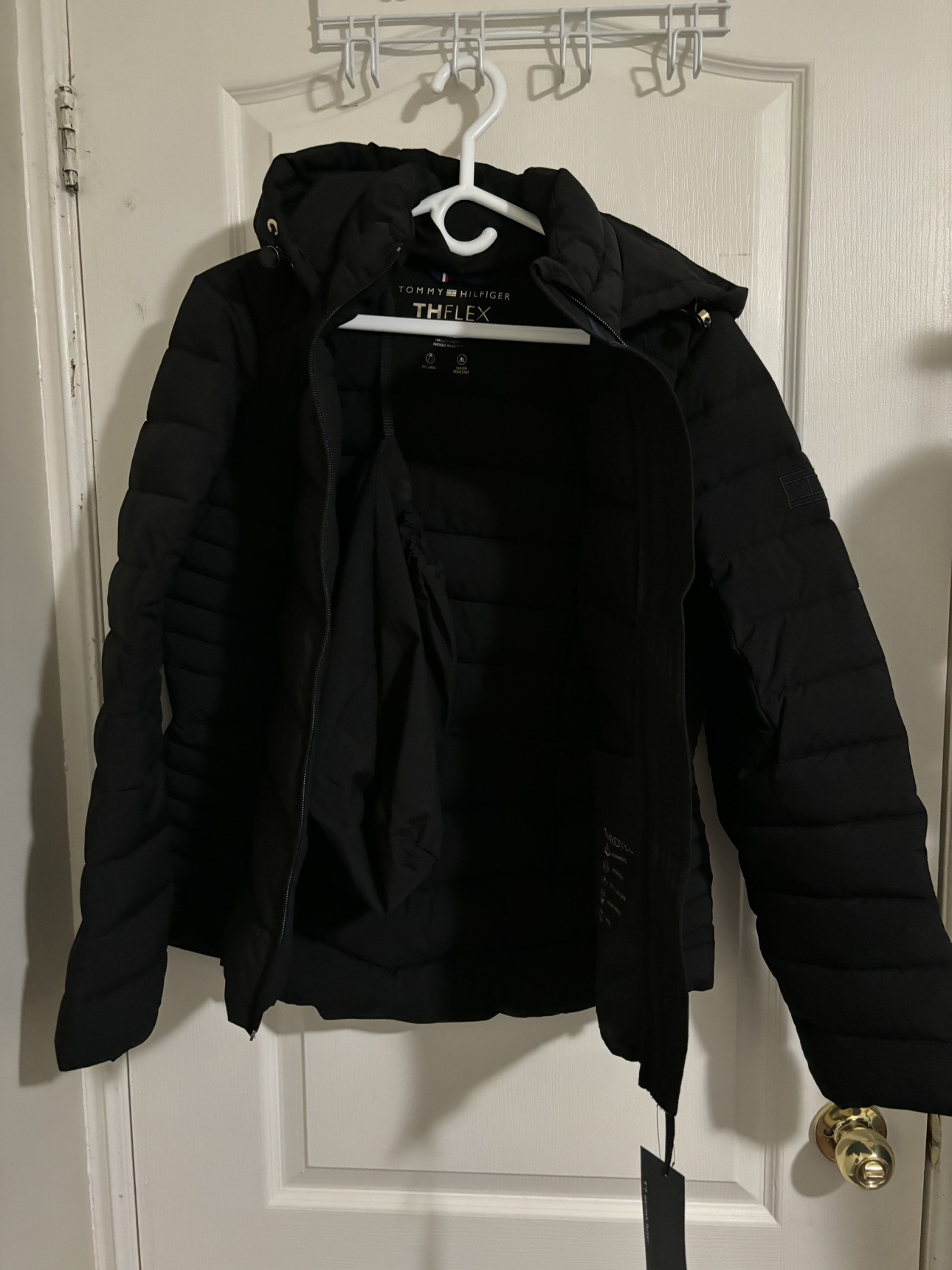 Tommy Hilfiger Packable Winter Coat | Black | Medium | Brand New image indicator(2)