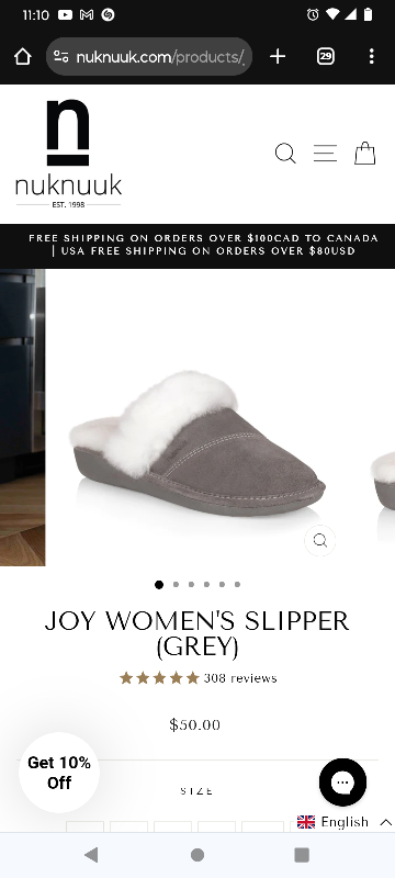 BNIB Nuknuuk slippers NEW image indicator(2)