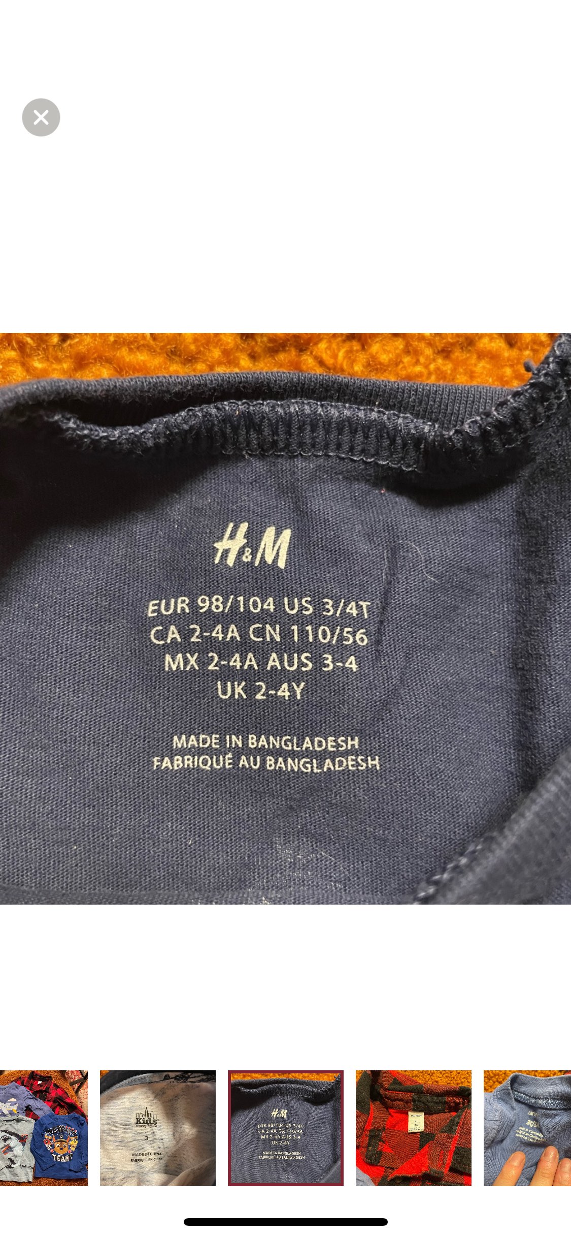 Bundle of 6 Boys Shirts Size 3T image indicator(4)