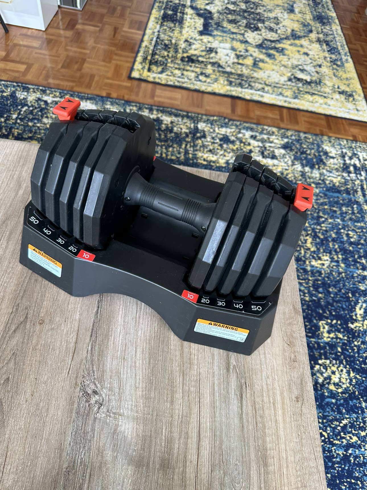 Adjustable 50 Pound Dumbbell Weights - photo 2