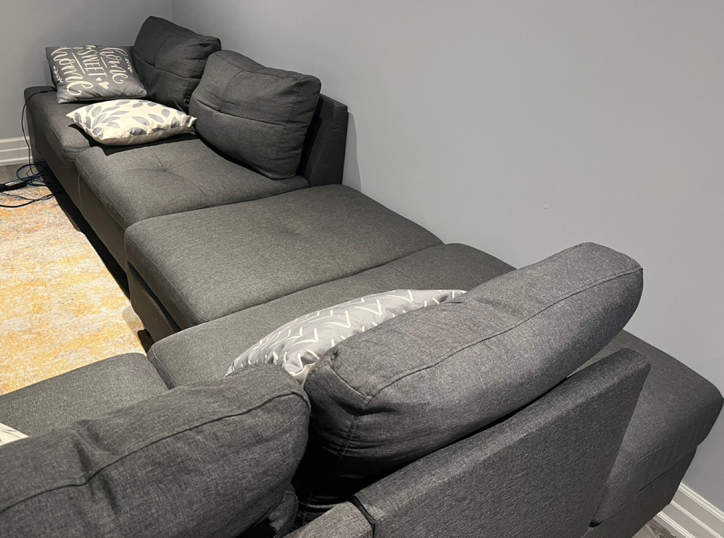 Burkhalter Sofa & Chaise w/Ottoman. - photo 3