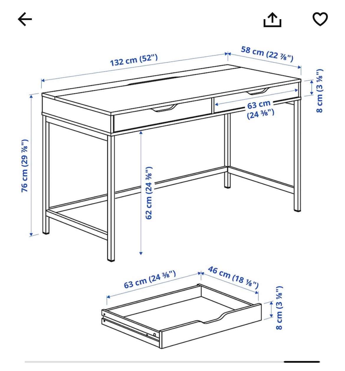 Ikea Alex desk gray colour image indicator(7)