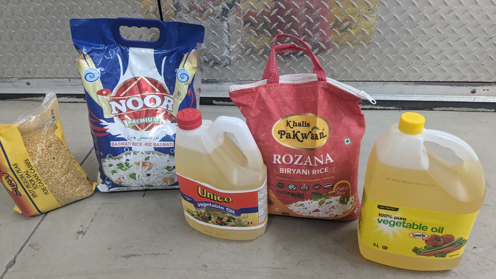 free food rice, oil