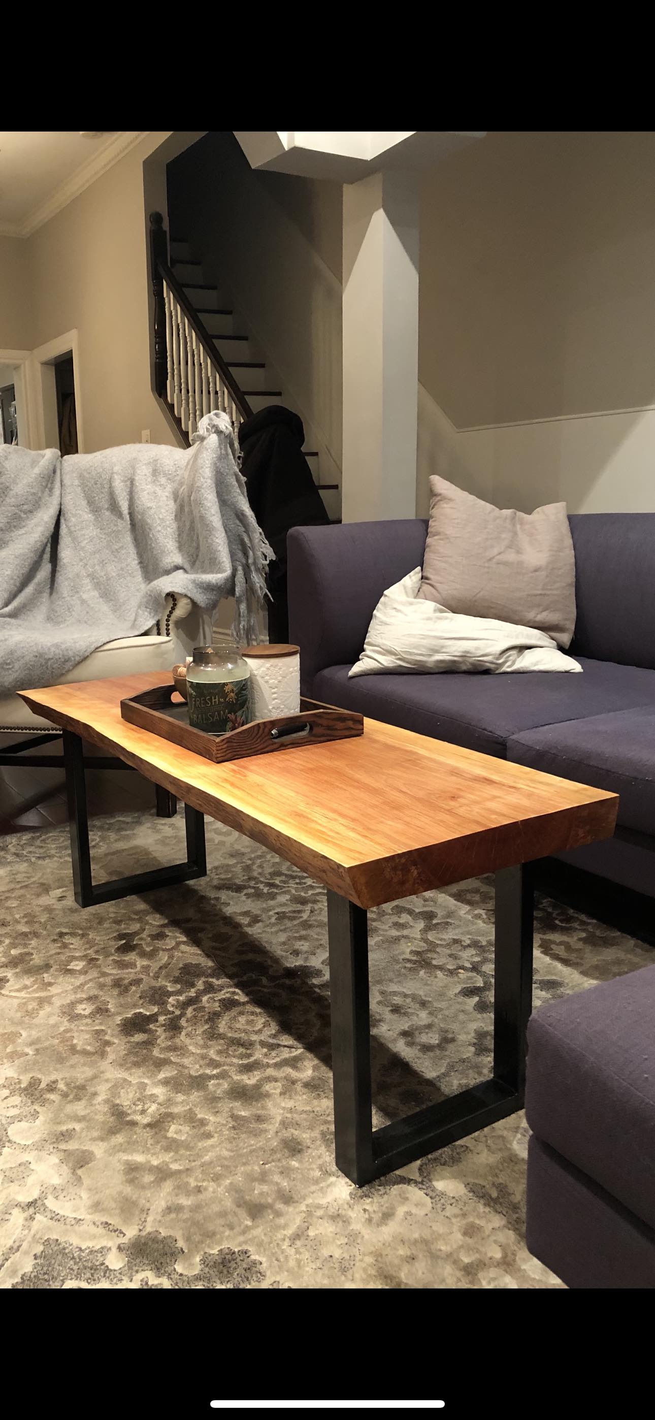 Handcrafted Live Edge Coffee Table