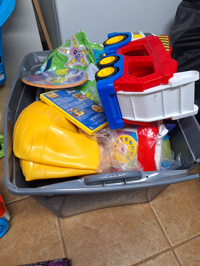 big box with toys kids #freecycle thumbnail