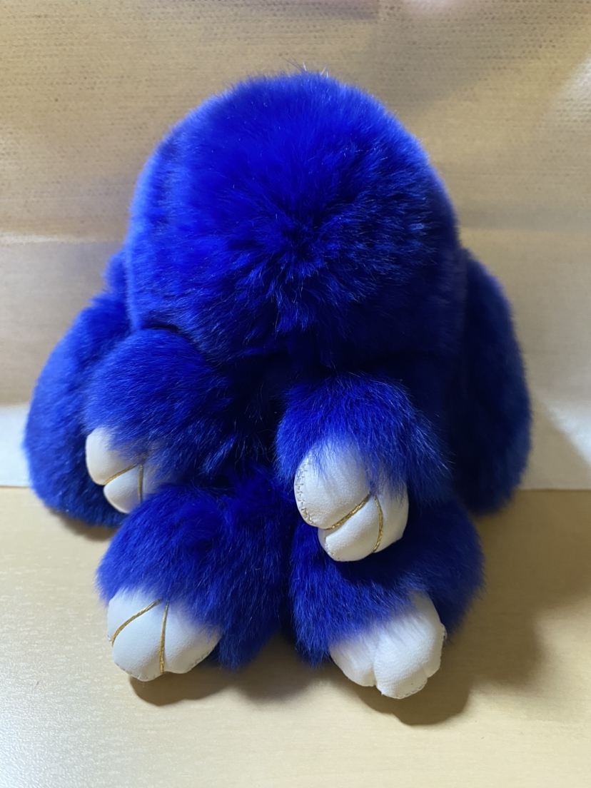 rabbit fur charms