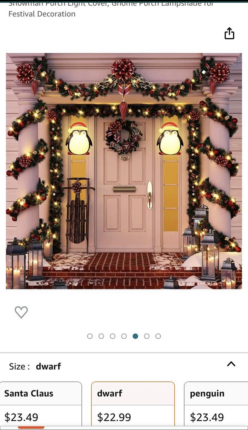 #SellingSpree New Christmas porch light cover decoration image indicator(5)
