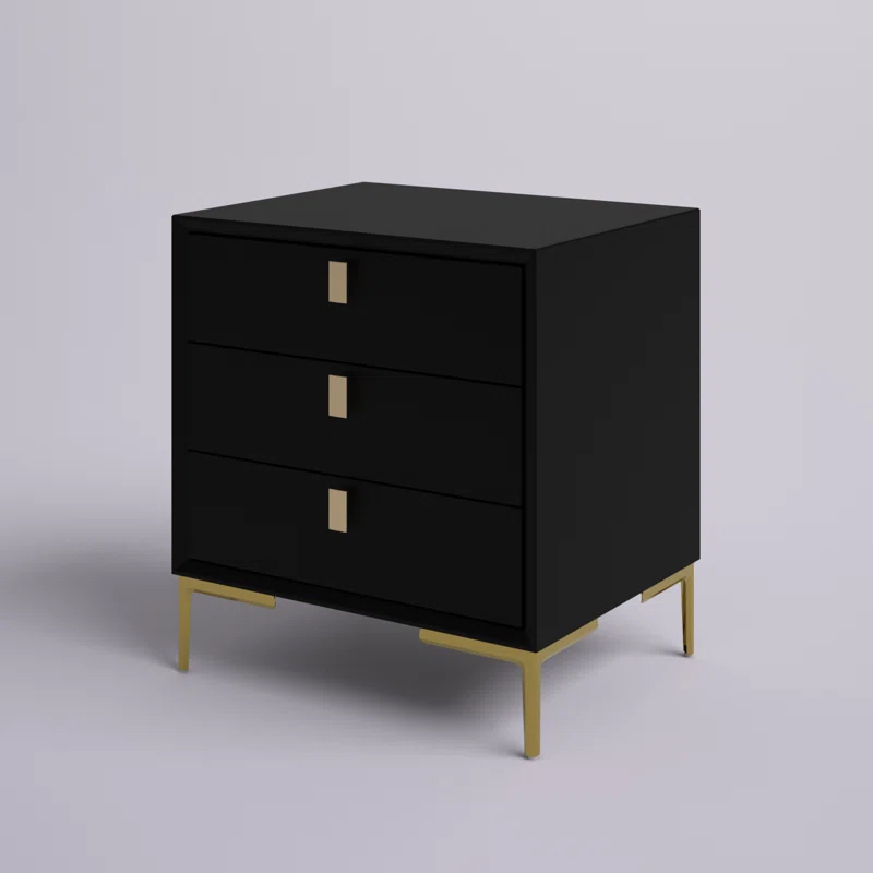 Night stand with gold legs thumbnail