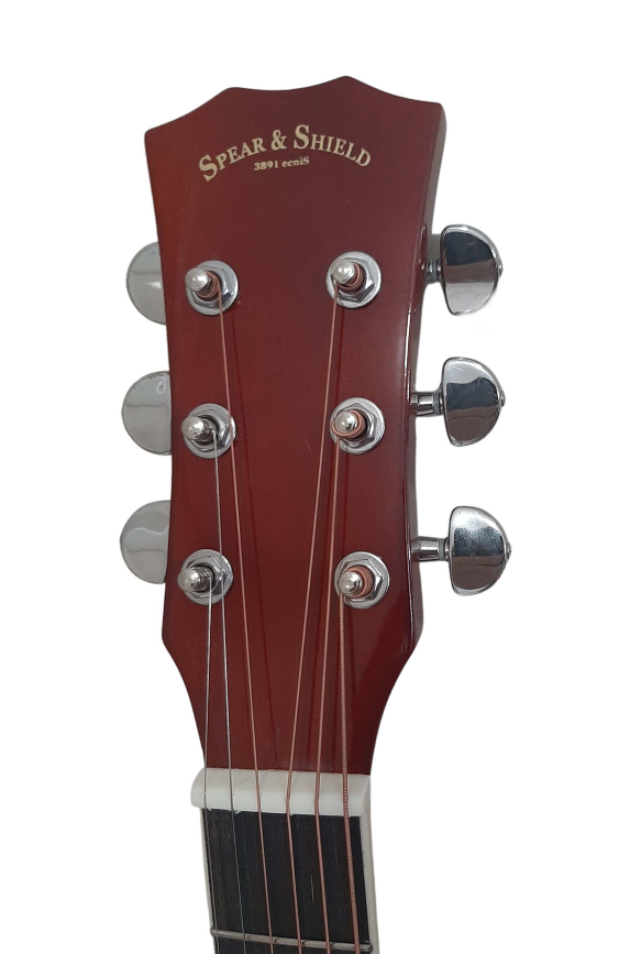 Left handed acoustic guitar 40" with pack brand new image indicator(5)