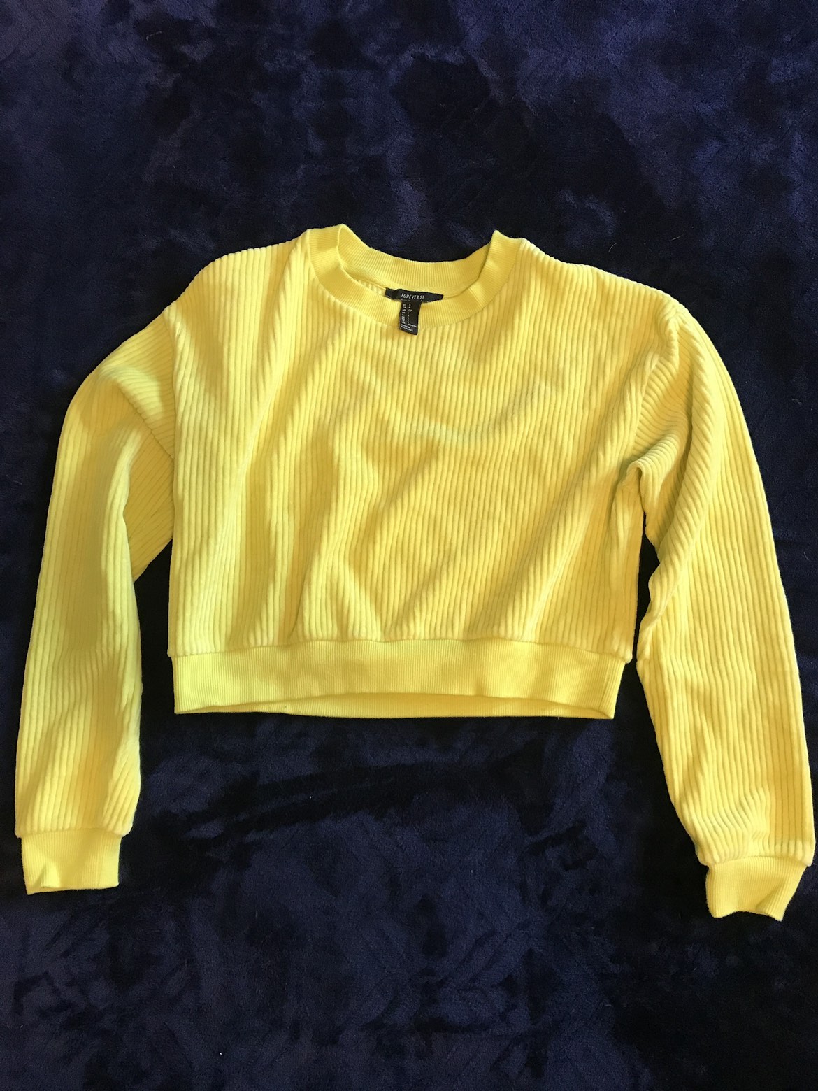 Yellow Crop Sweater