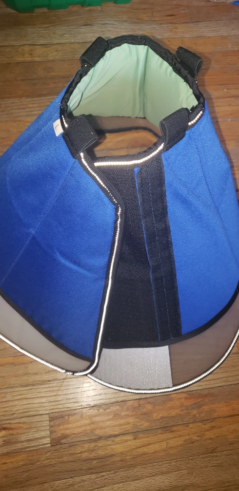 Adjustable soft fabric dog collar cone. thumbnail