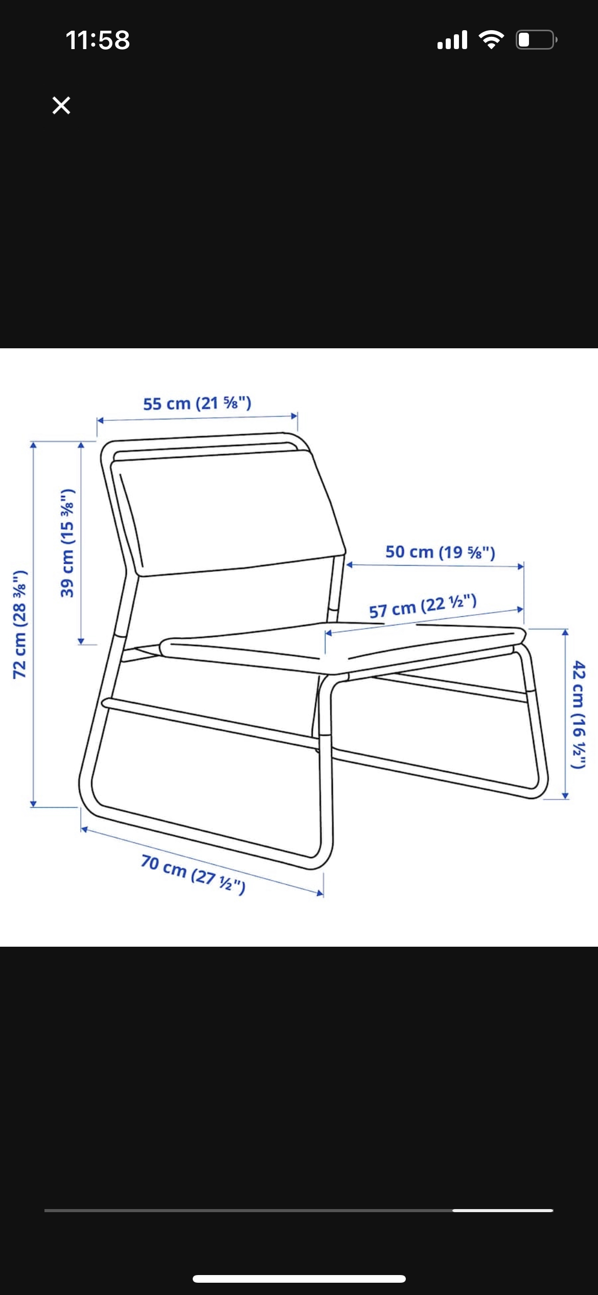 Ikea Grey Fabric Chair - photo 5