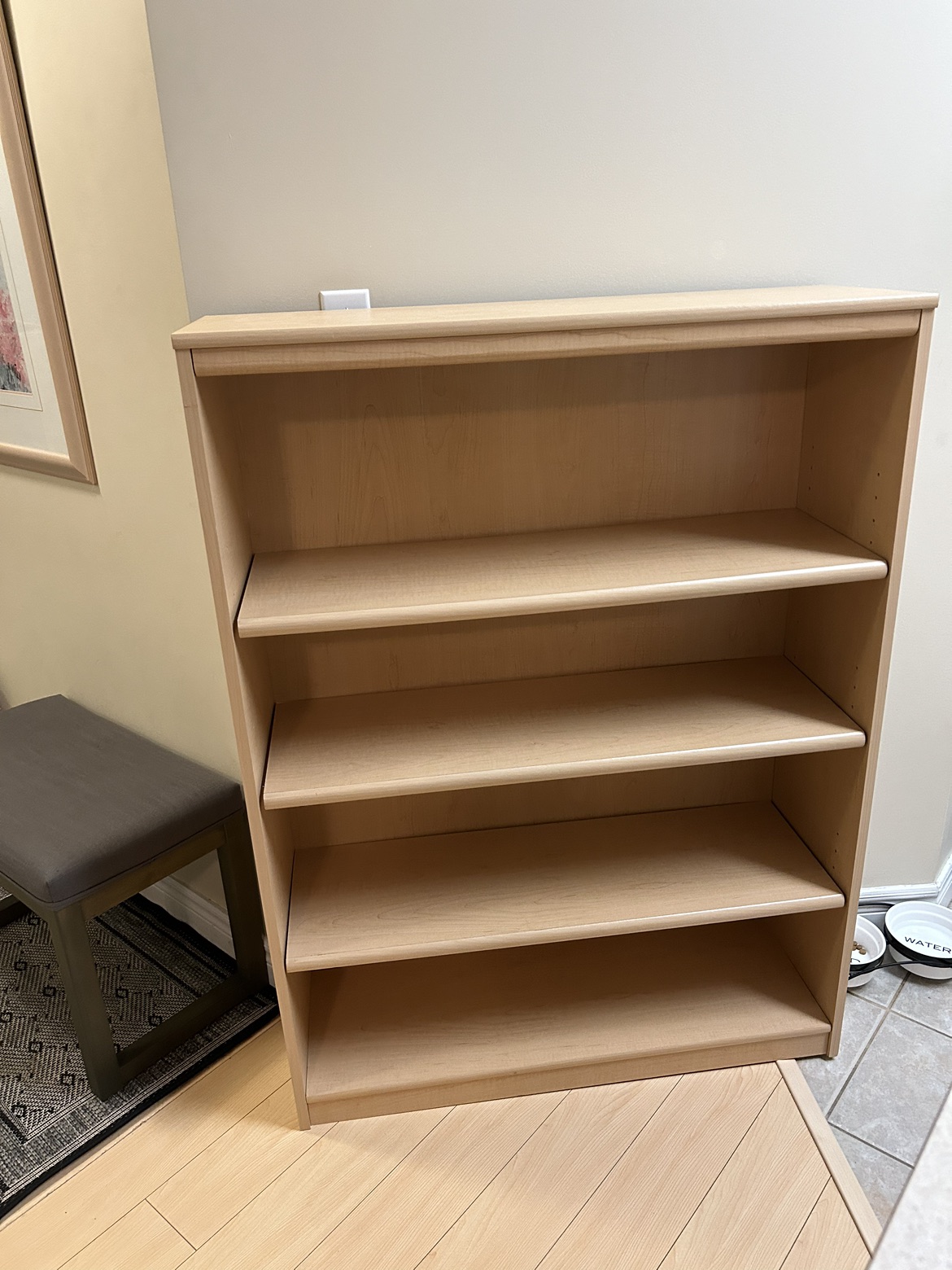 Wood bookcase