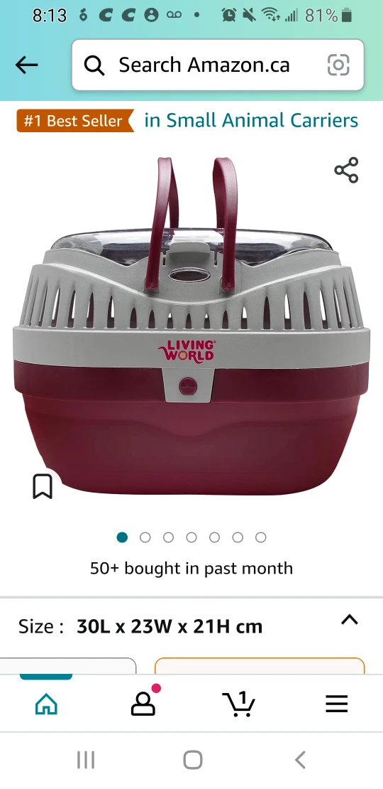 🐹 🐰 🐭 Portable Animal Pet Carrier image indicator(2)