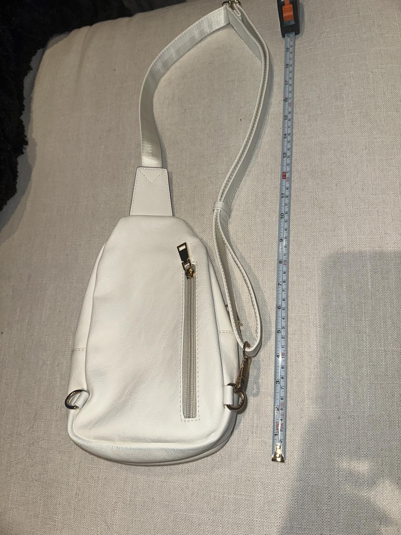 *NEW* white adjustable cross body sling bag - photo 4