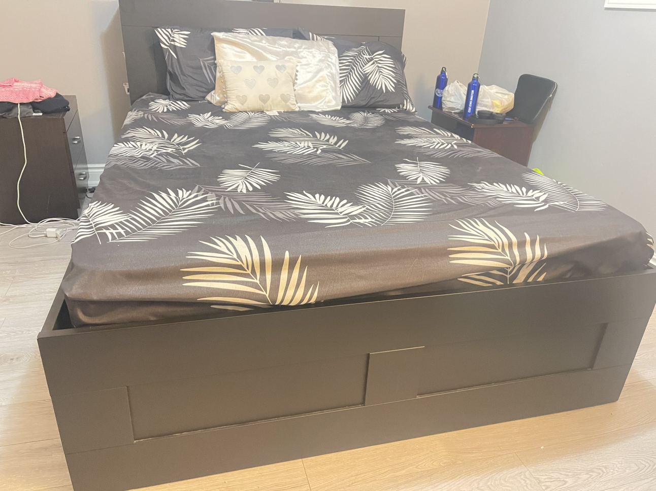 Ikea Brimnes Bed frame with storage & headboard - photo 3