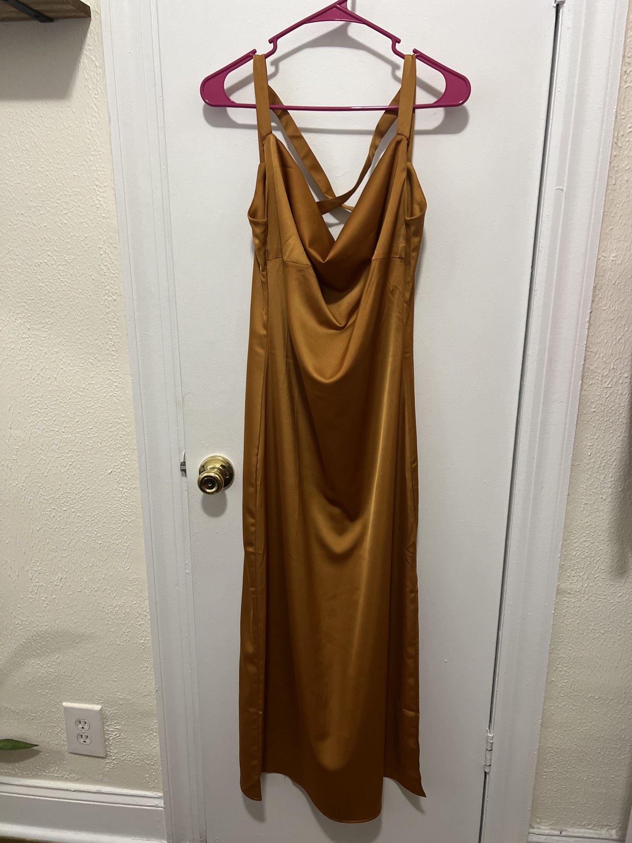 Cowl neck dress