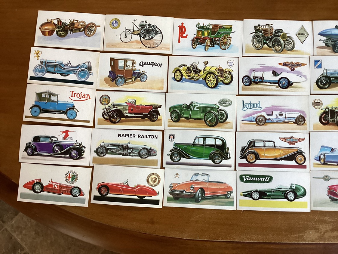 35. 1950’s BOND TEA HISTORY OF THE MOTOR CAR Trading Cards - photo 2