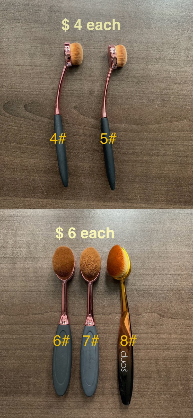 Make up brushes $3-$10 each image indicator(10)