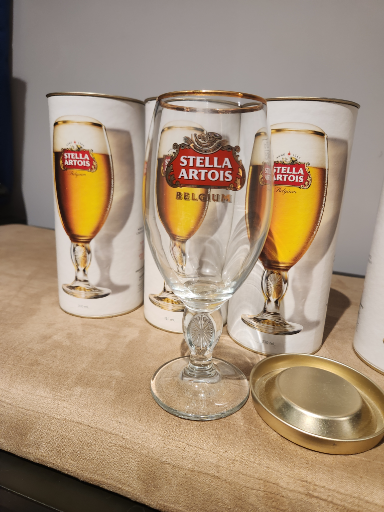 Stella Artois limited edition beer glasses brand new never used - photo 2