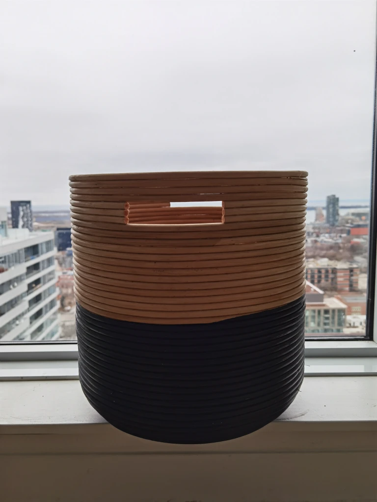 Twig basket moving sale thumbnail