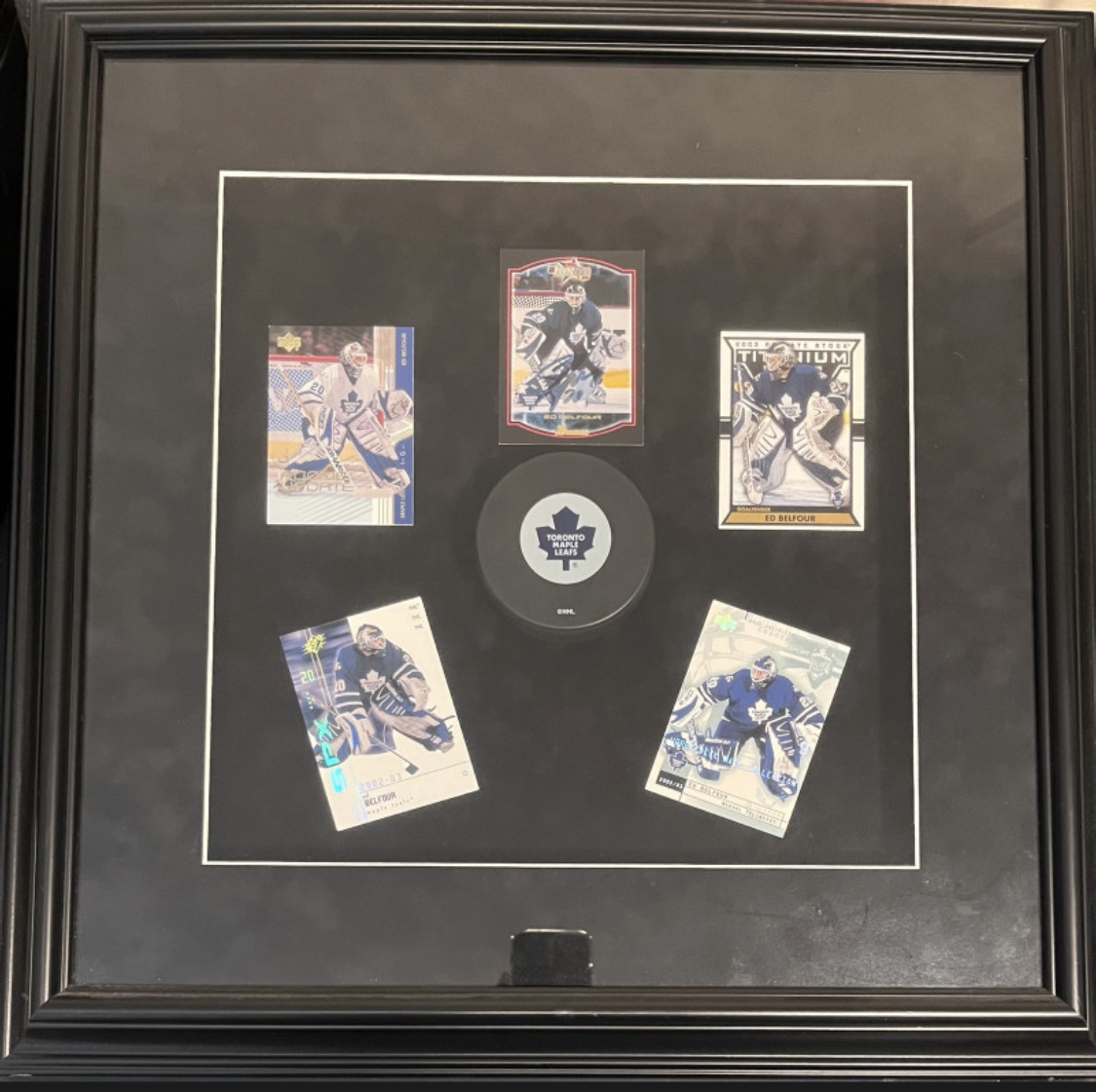 Toronto Maple Leafs Ed Belfour framed cards