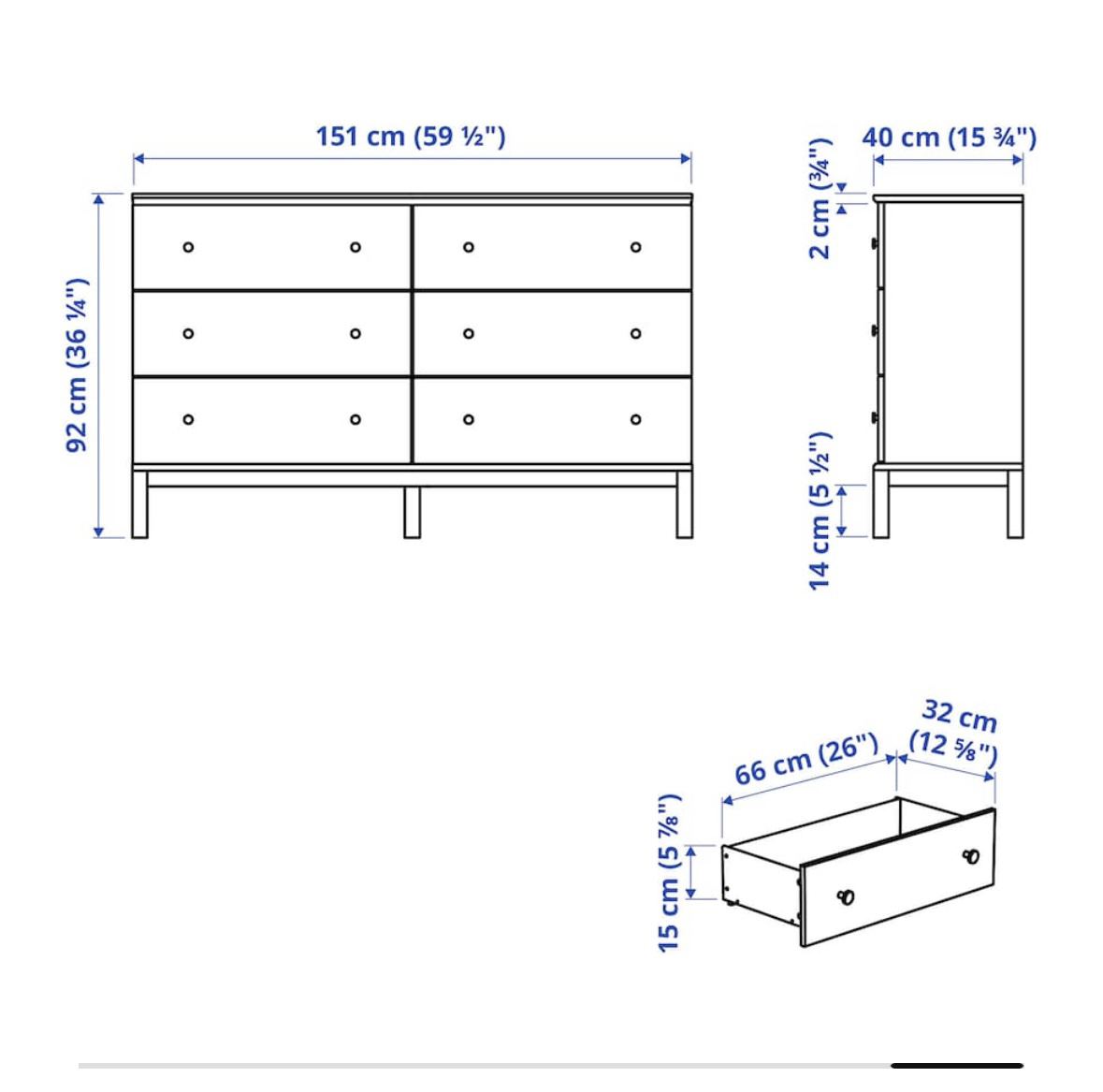 TARVA 6-drawer chest - photo 4