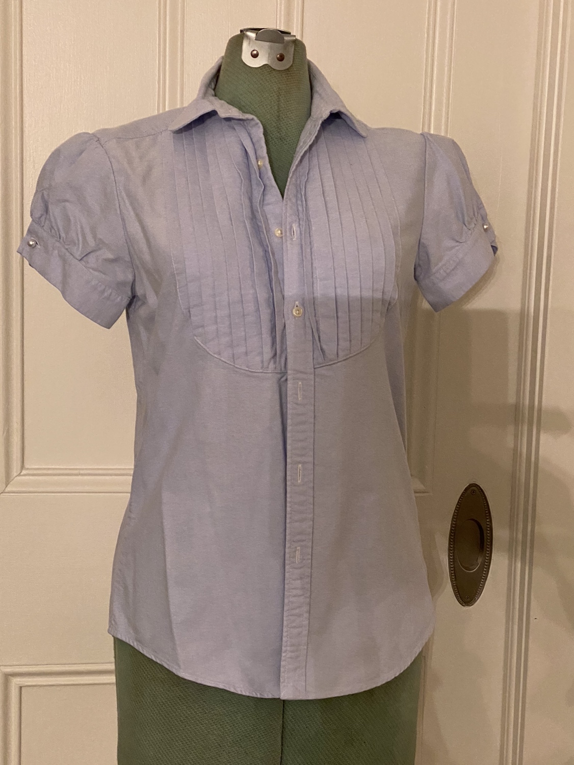 Ralph Lauren Baby Blue Blouse Sz. 8 image indicator(5)