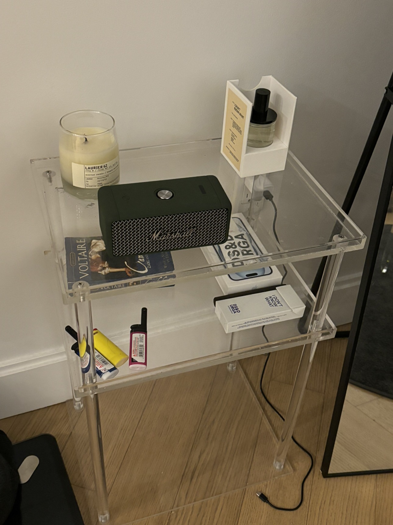 Acrylic side table