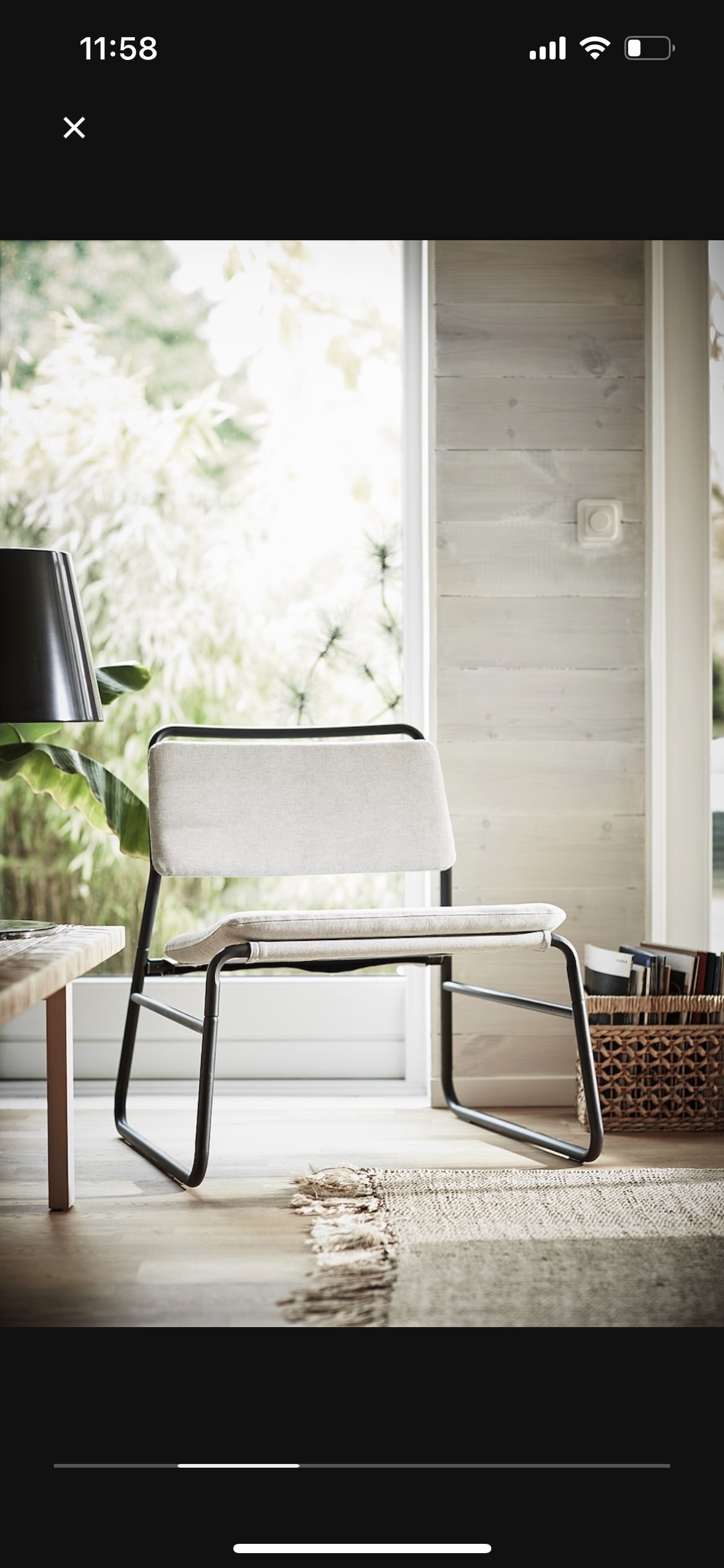 Ikea Grey Fabric Chair - photo 2