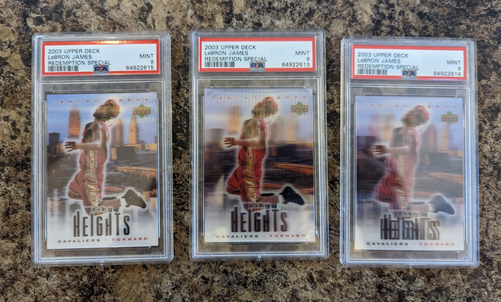 Graded Basketball Cards: LeBeron RC, Jordan, Bird/Magic RC