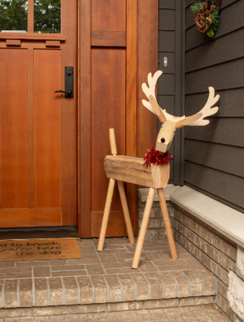🦌Large 45-inch Rustic Deer Christmas Decoration🎄 - photo 3