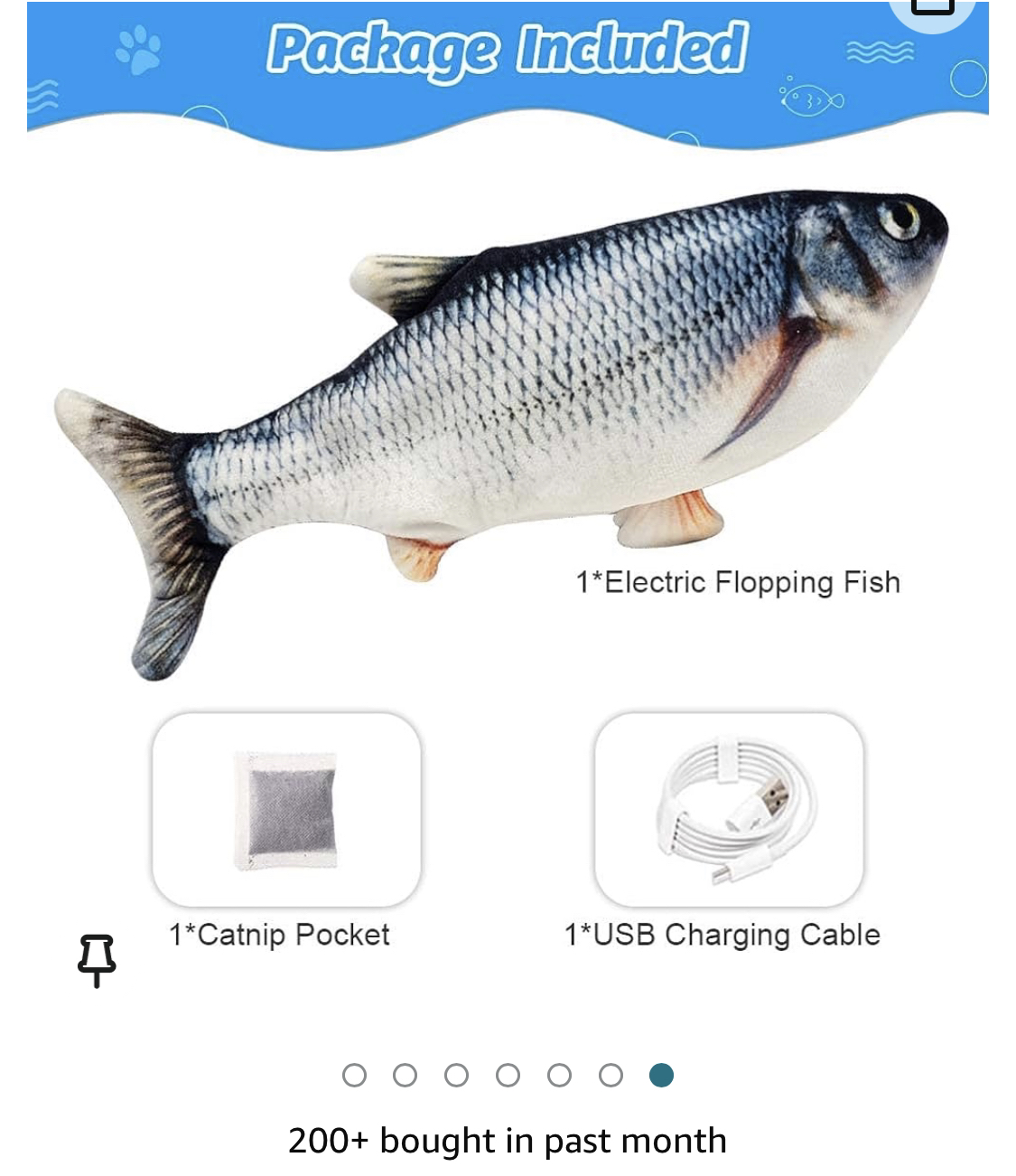 Floppy fish cat toy image indicator(3)