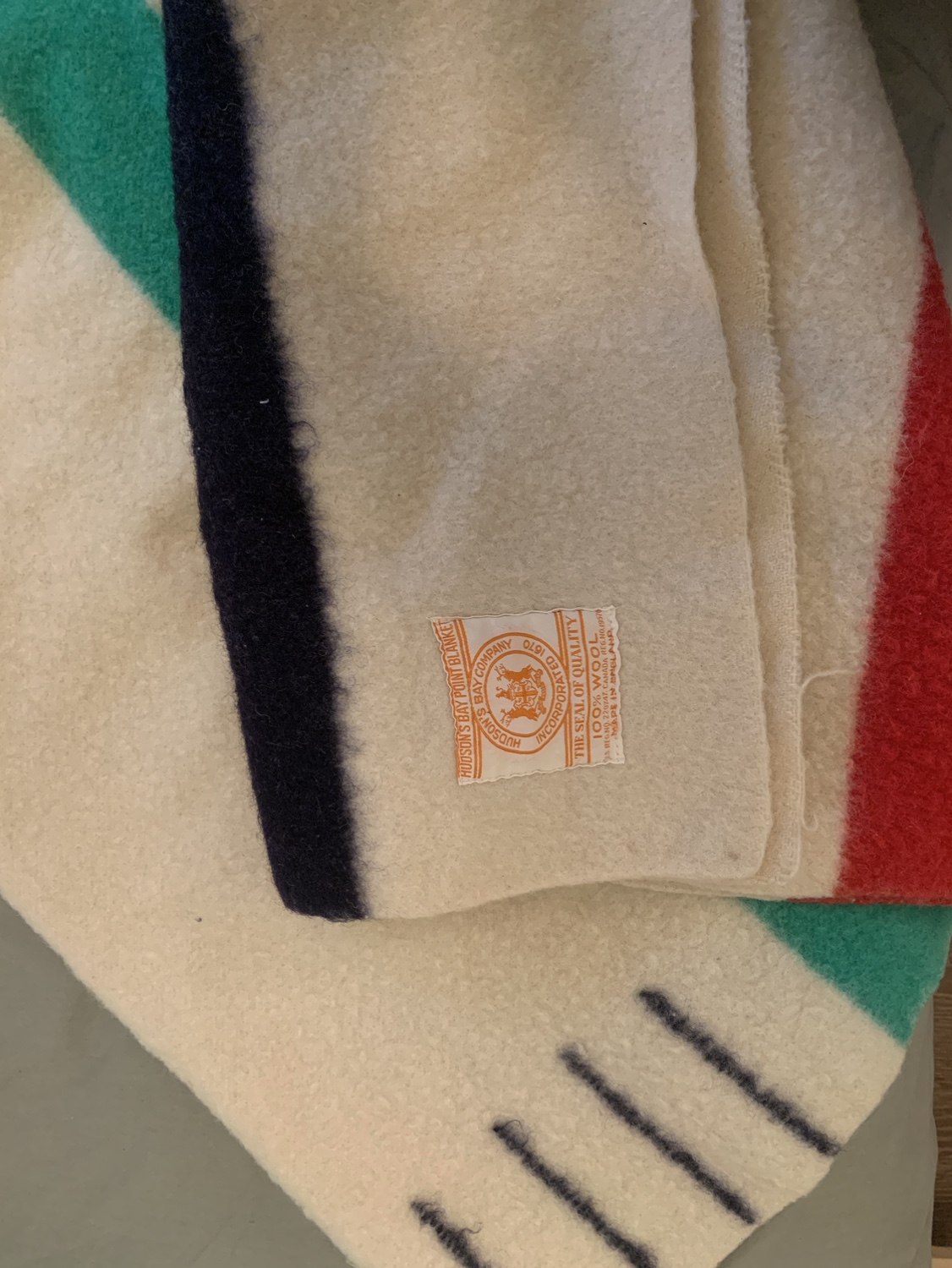 Authentic Hudson Bay 4 point blanket image indicator(4)