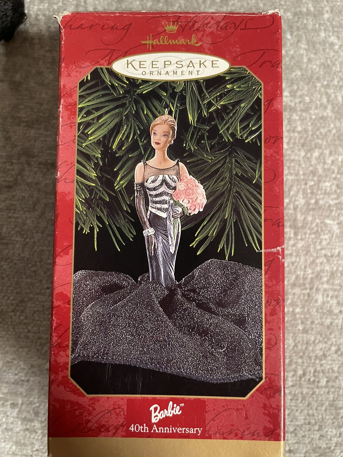 Hallmark Keepsake Barbie Ornament; 40th Anniversary Barbie 1999 image indicator(4)