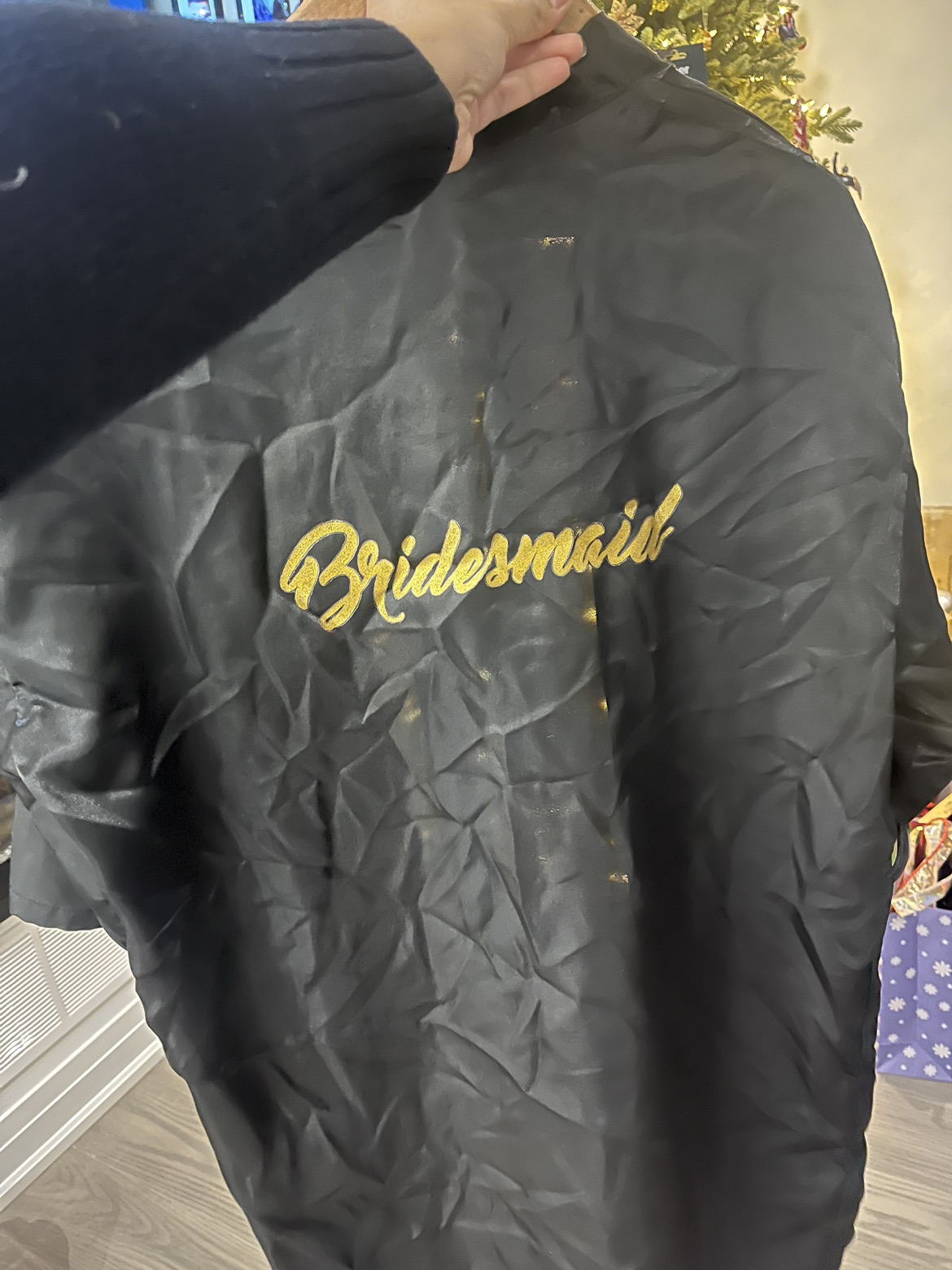 Black Bridesmaid Robe image indicator(3)