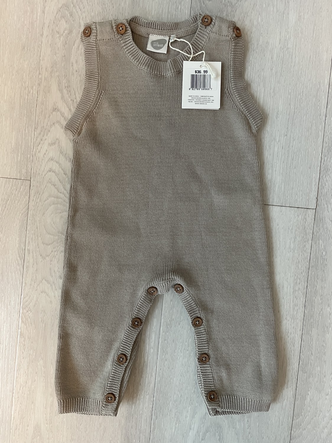 Indigo the littlest - baby romper (3-6m)