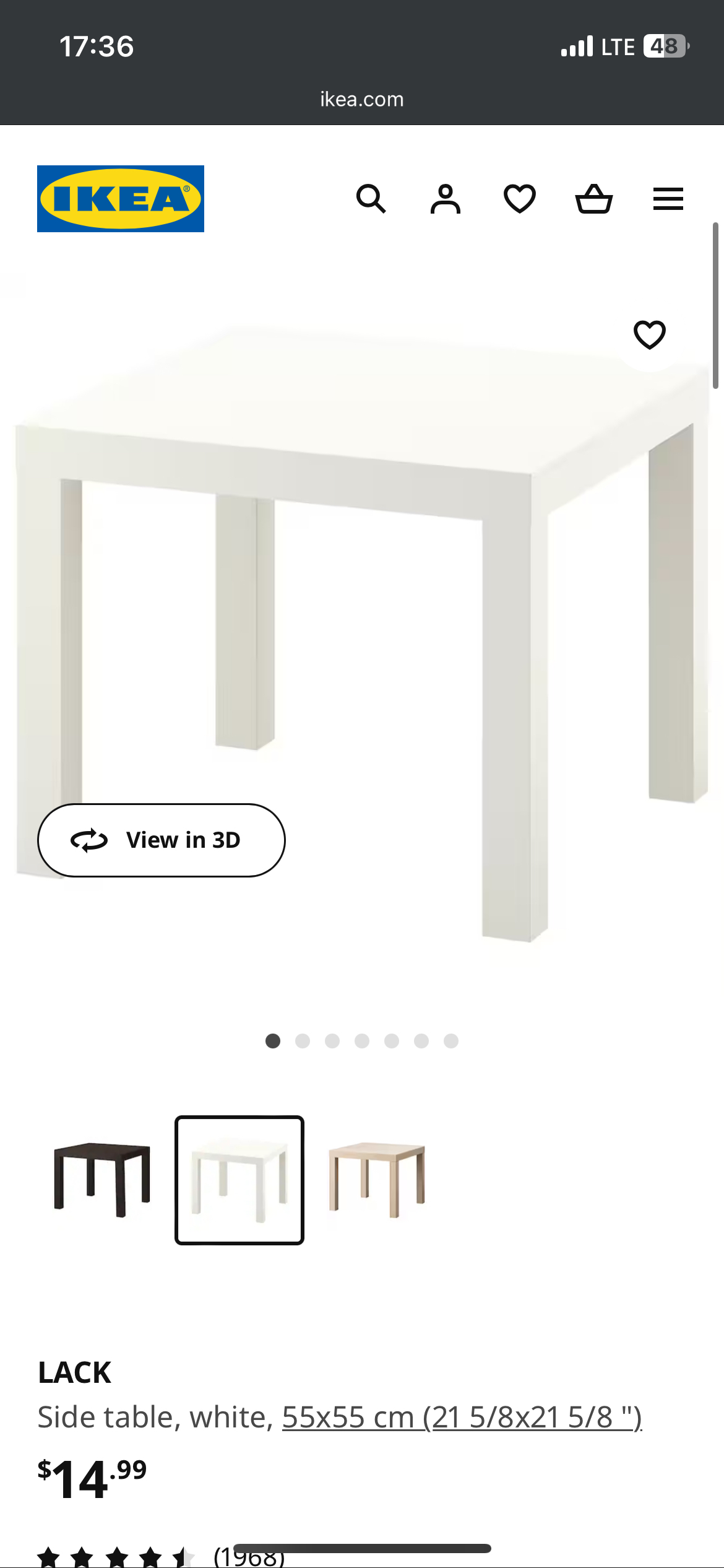 Ikea side table - photo 2