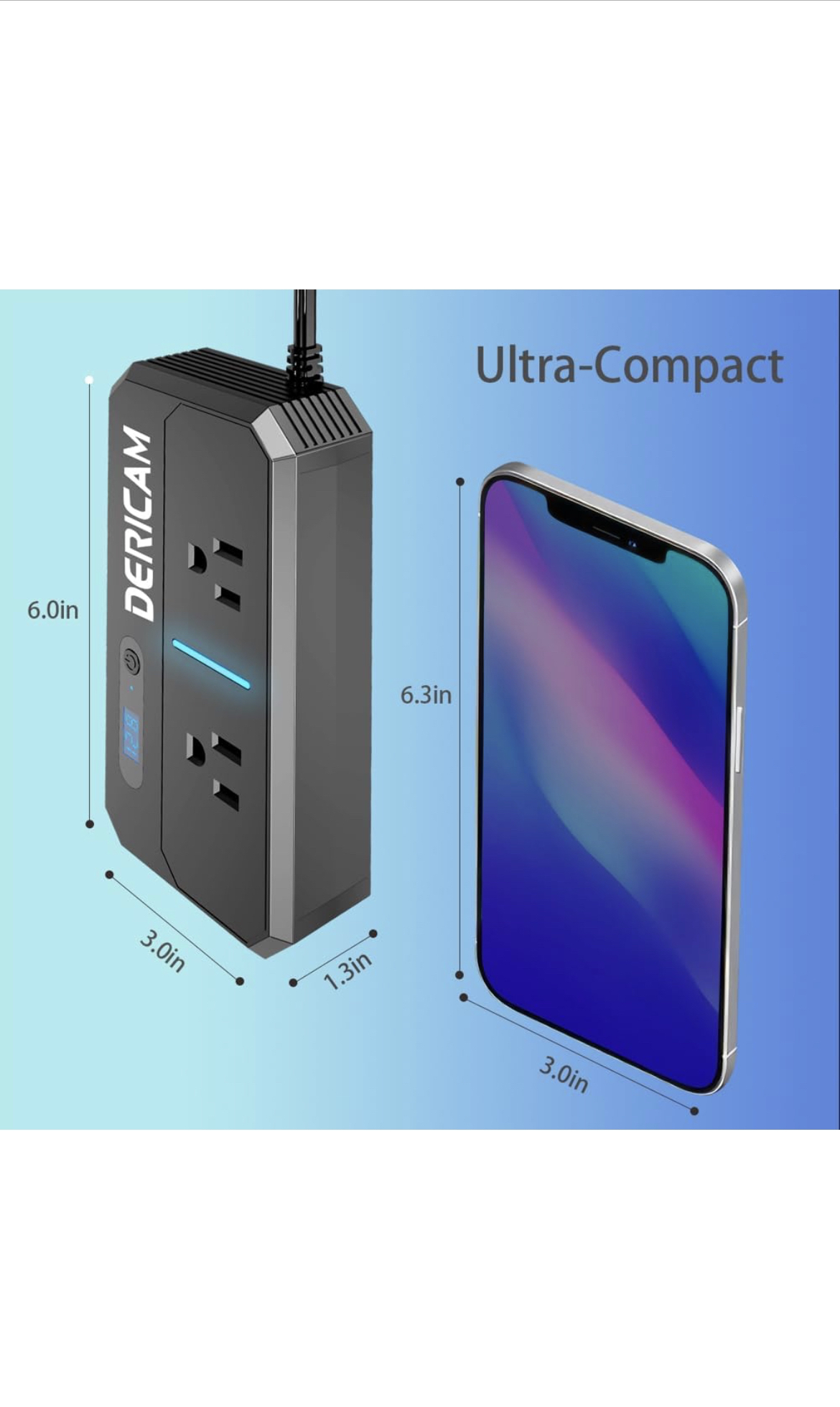 200W Car Power Inverter Plug Adapter - photo 4